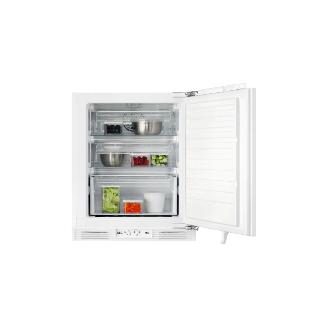 AEG 7000 Series OAB7N82EF Integrated Frost Free Under Counter Freezer with Fixed Door Fixing Kit 