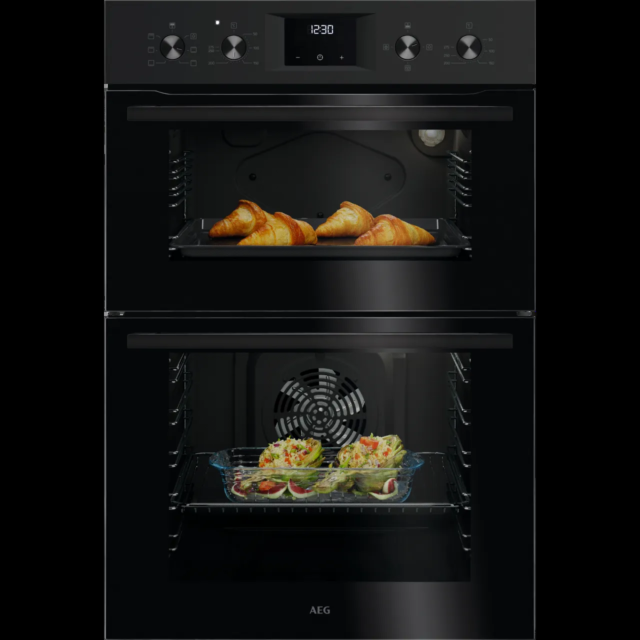 Aeg OU5NP20B Built In Electric Double Oven - Black