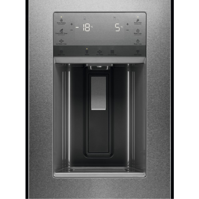 AEG RMB954E9VX Wifi Connected American Fridge Freezer - Stainless Steel 