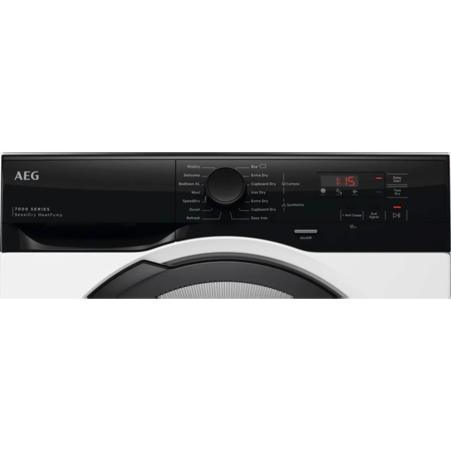 AEG 7000 Series TE718D4B 8Kg Heat Pump Tumble Dryer - White