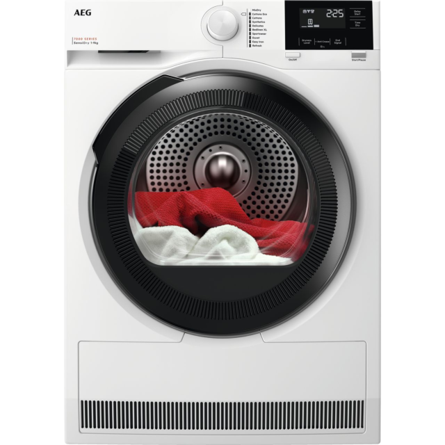 AEG 7000 Series TR719A4B 9Kg Heat Pump Tumble Dryer - White 