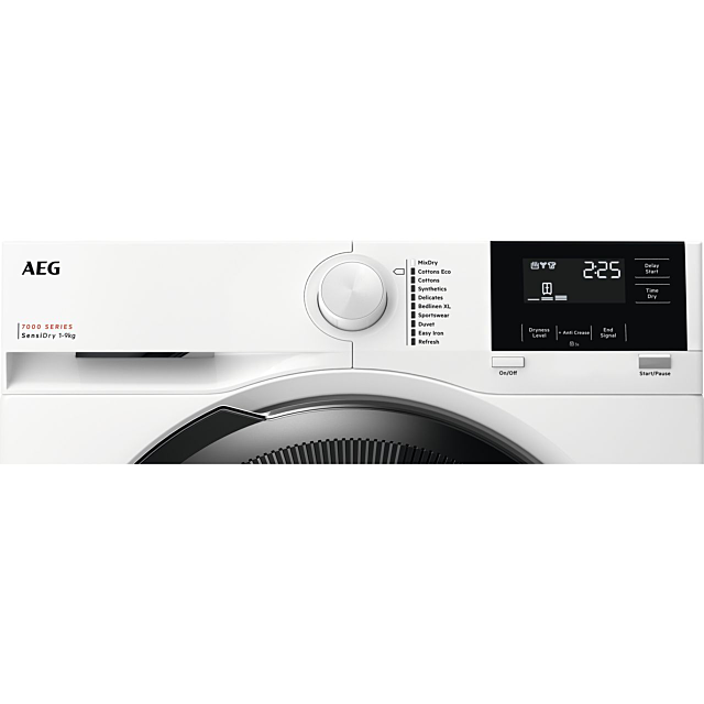 AEG 7000 Series TR719A4B 9Kg Heat Pump Tumble Dryer - White 