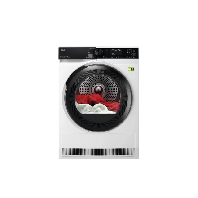 Aeg TR948V4BC 9000X Absolutecare Pro Wifi Connected 8Kg Heat Pump Tumble Dryer