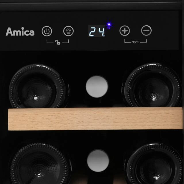 Amica AWC300BL Wine Cooler - Black