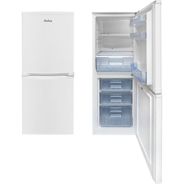 Amica FK1964/1 130cm High 50/50 Small Fridge Freezer - White 