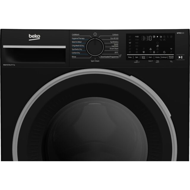 Beko B3D58545UB Beko B3d58545ub 8Kg / 5Kg Washer Dryer With 1400 Rpm - Black - D Rated (Wash+Dry), A
