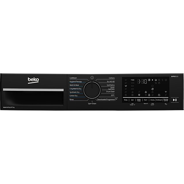 Beko B3D58545UB Beko B3d58545ub 8Kg / 5Kg Washer Dryer With 1400 Rpm - Black - D Rated (Wash+Dry), A