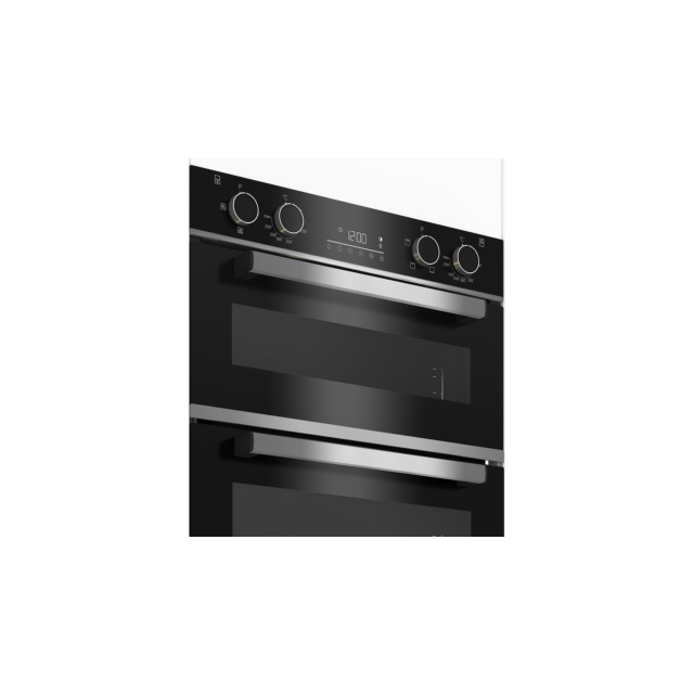 Beko bPRO 500 BBXTF25300X Built Under Electric Double Oven - Black 