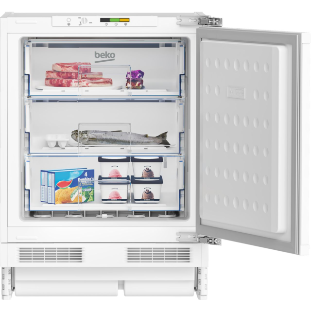 Beko BSF4682 Integrated Under Counter Freezer with Fixed Door Fixing Kit
