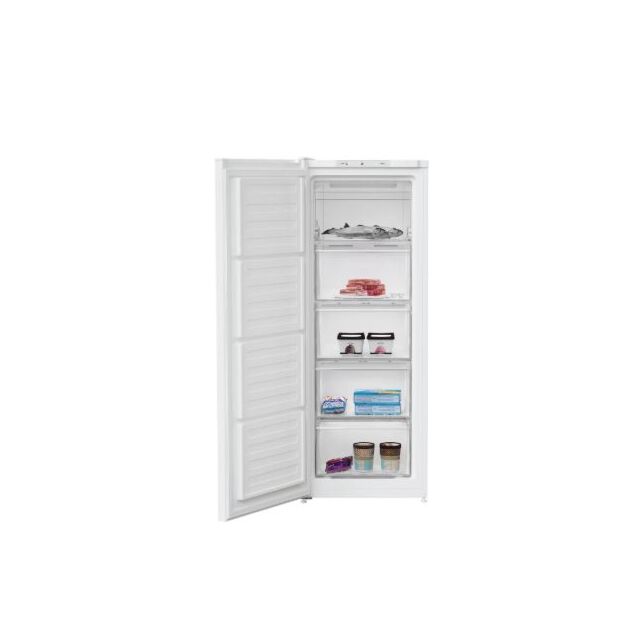 Beko FNE4545W 146Cm Small Frost Free Upright Freezer - White - E Rated