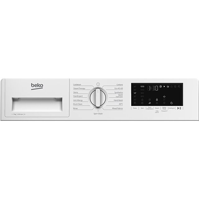 Beko WTIK72121 Beko Wtik72121 Integrated 7Kg Washing Machine With 1200 Rpm - White - A Rated