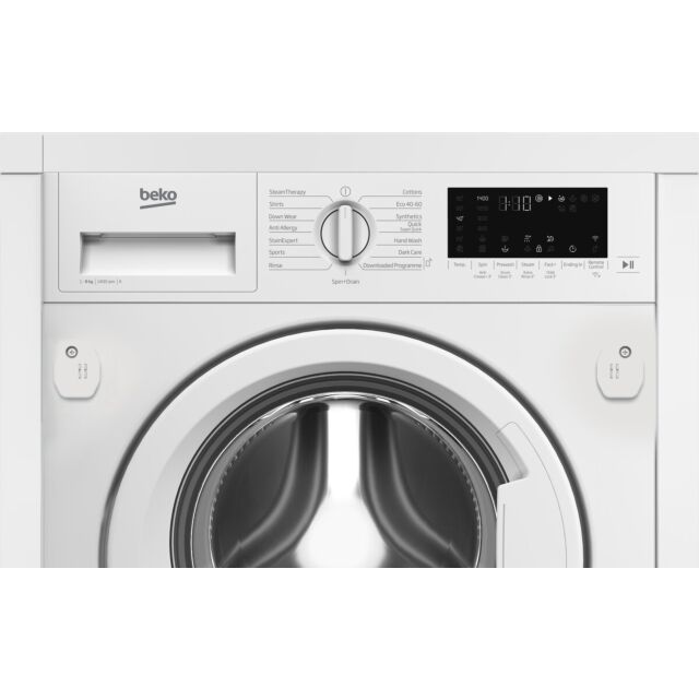 Beko WTIK84122 Beko Bpro 500 Wtik84122 Integrated 8Kg Wifi Connected Washing Machine With 1400 Rpm -