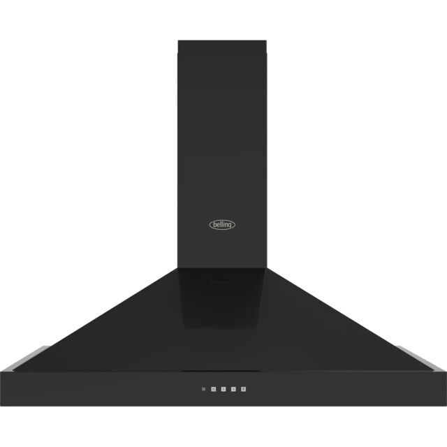 Belling 444411671 FARMHOUSE CHIM 90PYR BLK Chimney Cooker Hood - Black