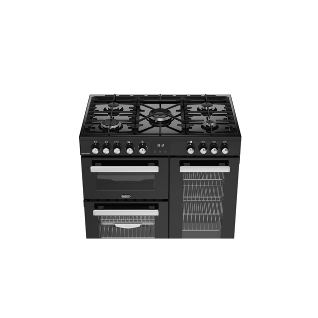 Belling 444411793 COOKCENTRE 90DF BLK 444411793 Belling Cookcentre 90Df 90Cm Dual Fuel Range Cooker 