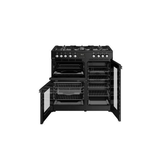 Belling 444411793 COOKCENTRE 90DF BLK 444411793 Belling Cookcentre 90Df 90Cm Dual Fuel Range Cooker 
