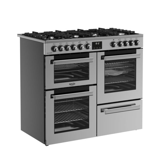 Belling 444411800 COOKCENTRE 100DF STA Cookcentre 100Cm Dual Fuel Stainless Steel