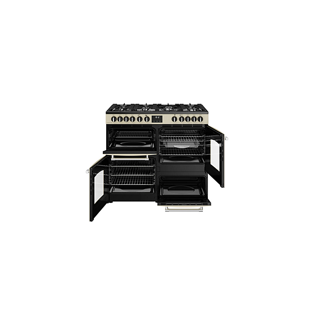 Belling 444411830 FARMHOUSE 100DF CRM 444411830 Farmhouse 100Df 100Cm Dual Fuel Range Cooker - Cream