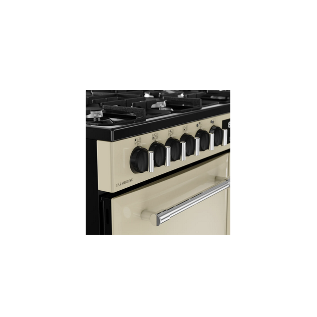 Belling 444411830 FARMHOUSE 100DF CRM 444411830 Farmhouse 100Df 100Cm Dual Fuel Range Cooker - Cream