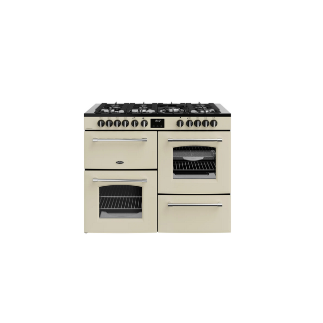 Belling 444411839 FARMHOUSE 110DF CRM 444411839 Farmhouse 110Df 110Cm Dual Fuel Range Cooker - Cream