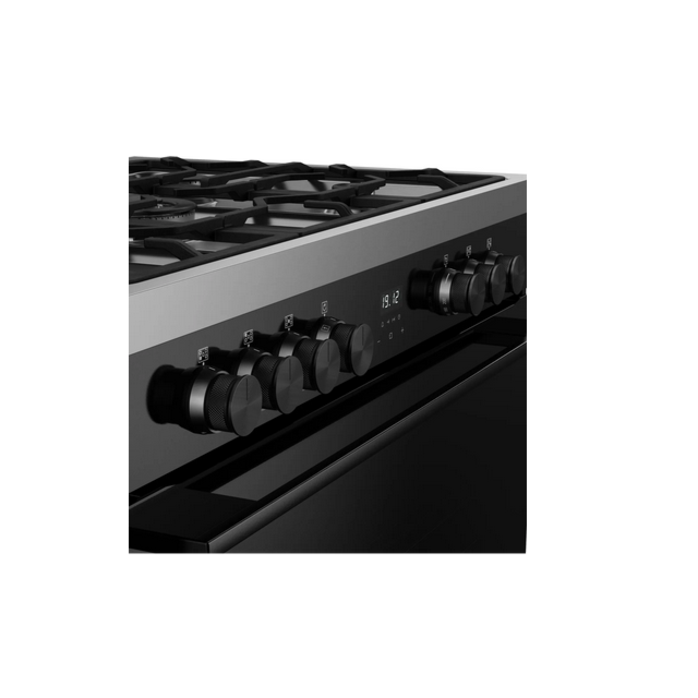 Belling 444412039 RCA VISION SGL 90DF BLK 444412039 90Cm Dual Fuel Range Cooker With Gas Hob