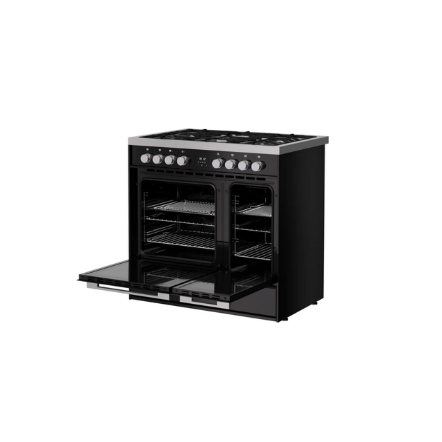 Belling 444412044 RCA VISION TWIN 90DF BSS 444412044 90Cm Dual Fuel Range Cooker With Gas Hob