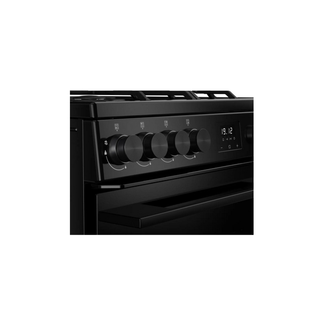 Belling 444412047 FSA VISION 60DF BLK 60Cm Dual Fuel Double Oven In Black
