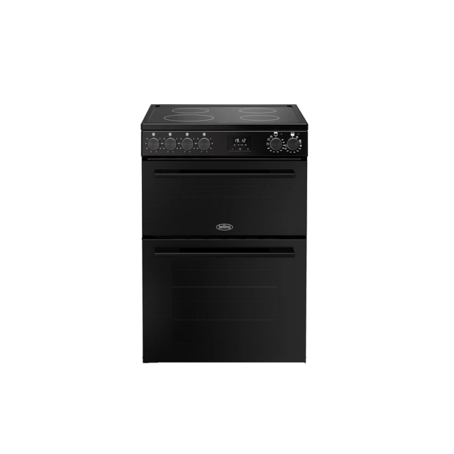 Belling 444412049 FSA VISION 60E BLK 444412049 60Cm Double Oven With Ceramic Hob