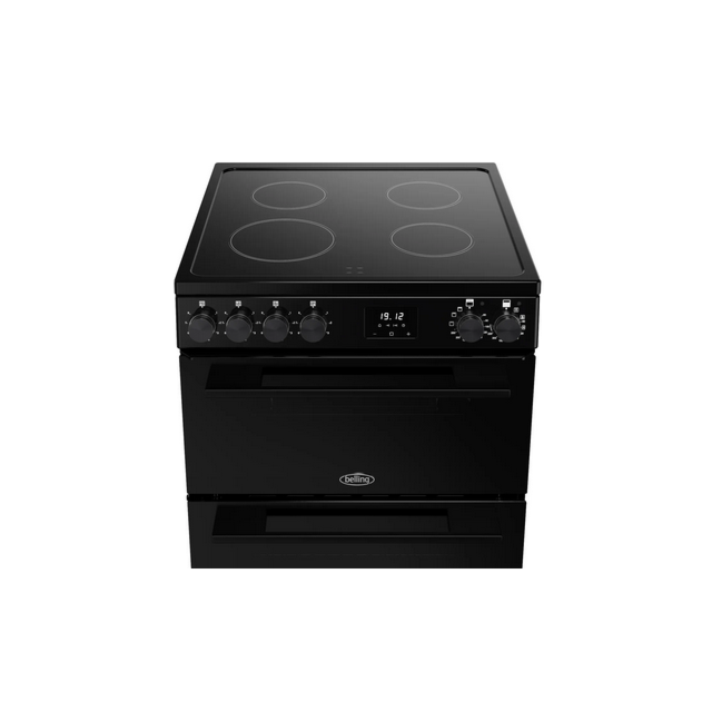 Belling 444412049 FSA VISION 60E BLK 444412049 60Cm Double Oven With Ceramic Hob