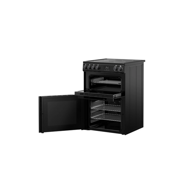 Belling 444412049 FSA VISION 60E BLK 444412049 60Cm Double Oven With Ceramic Hob