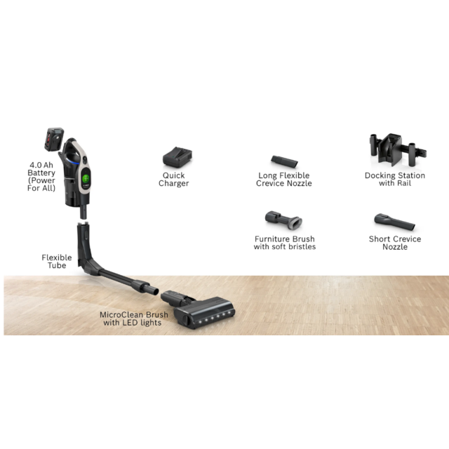 Bosch BBS1041GGB Cordless Vacuum Cleaner Unlimited 10 