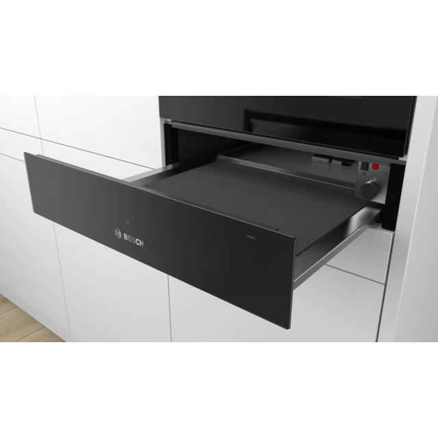 Bosch BIC510NB0 Built In 14Cm Warming Drawer - Black