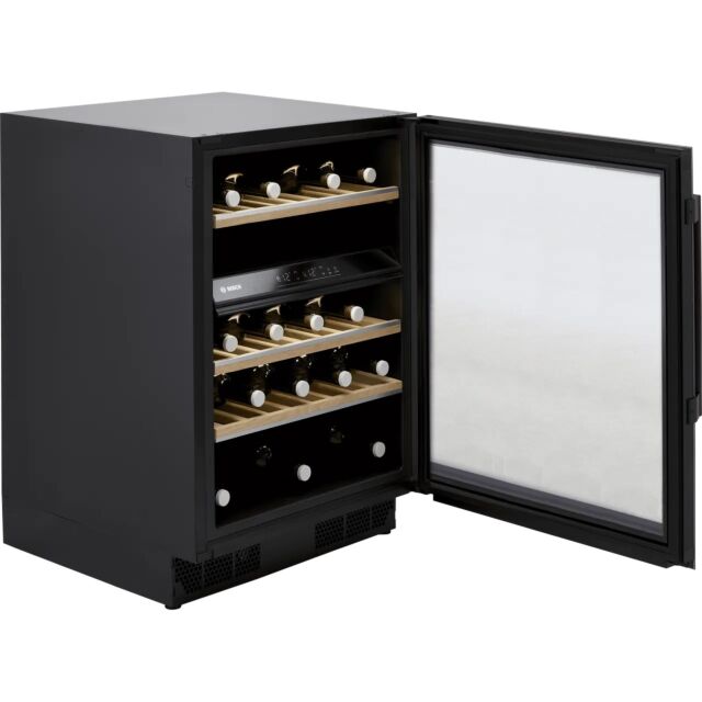 Bosch KUW21AHG0G Serie 6 Built In Wine Cooler - Black