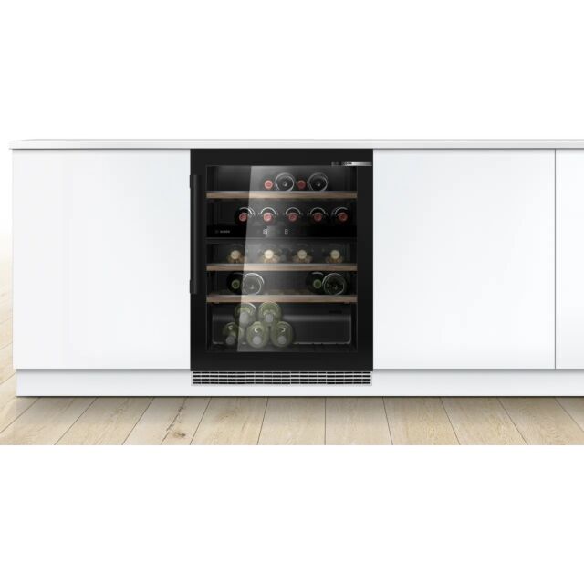 Bosch KUW21AHG0G Serie 6 Built In Wine Cooler - Black