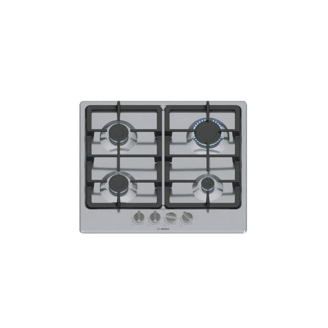 Bosch PGP6B5K90 Bosch Series 4 Pgp6b5k90 58Cm Gas Hob - Stainless Steel