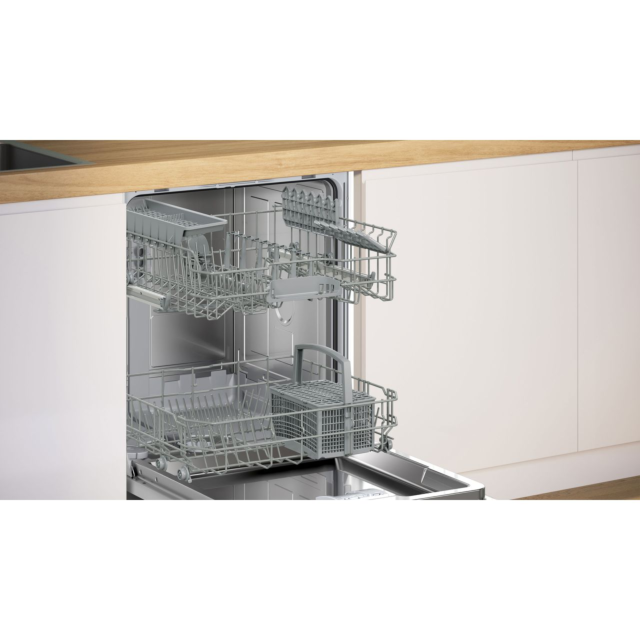 Bosch Series 2 SMV2HTX02G Wifi Connected Fully Integrated Standard Dishwasher - Black Control Panel with Fixed Door Fixing Kit 