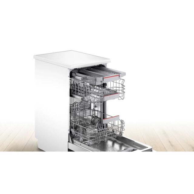 Bosch SPS4HMW53G Serie 4 Wifi Connected Slimline Dishwasher - White