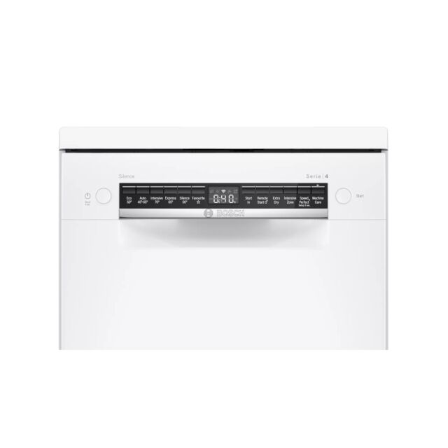 Bosch SPS4HMW53G Serie 4 Wifi Connected Slimline Dishwasher - White