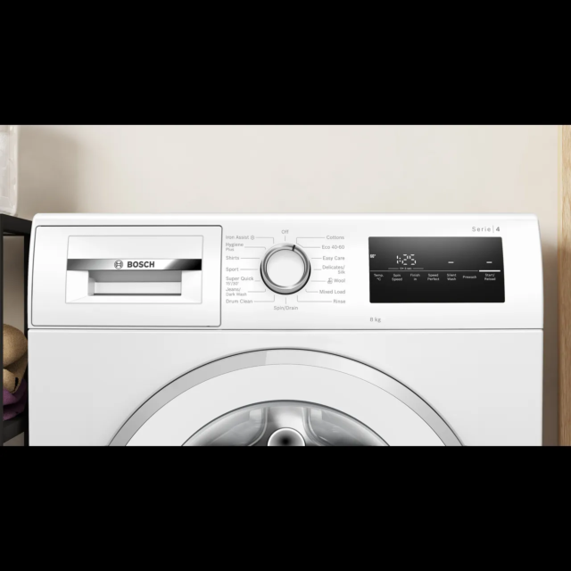 Bosch Series 4 WAN28254GB 8kg Washing Machine with 1400 rpm - White