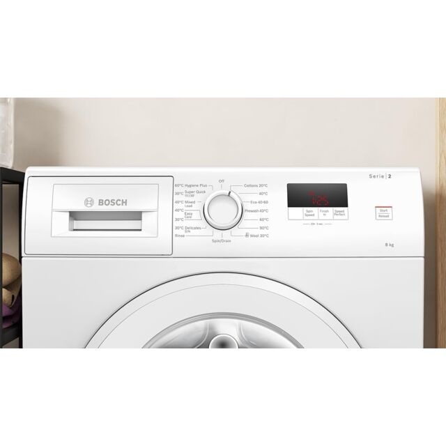 Bosch WGE03408GB 8Kg Series 2 Washing Machine 1400Rpm - White - A Rated