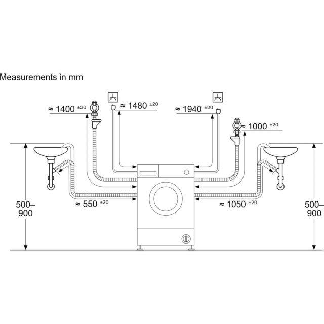 Bosch WKD28260GB Series 4 WKD28260GB Integrated 8Kg / 5Kg Washer Dryer with 1400 rpm - White