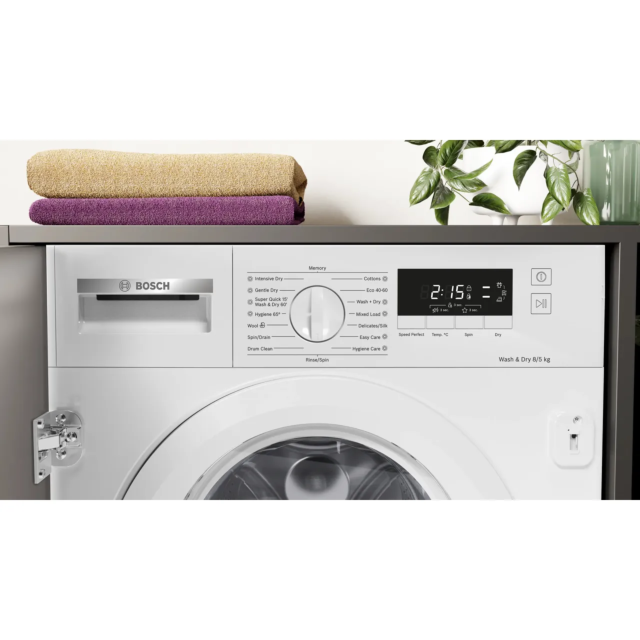 Bosch WKD28260GB Series 4 WKD28260GB Integrated 8Kg / 5Kg Washer Dryer with 1400 rpm - White