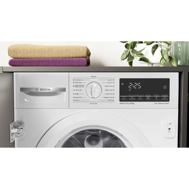 Bosch WKD28490GB Series 6 Integrated 8Kg / 5Kg Washer Dryer with 1400 rpm - White
