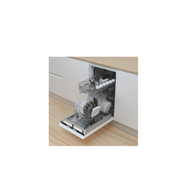 Candy CDIH 2L952-80 Integrated Slimline Dishwasher - Black Control Panel With Fixed Door Fixing Kit