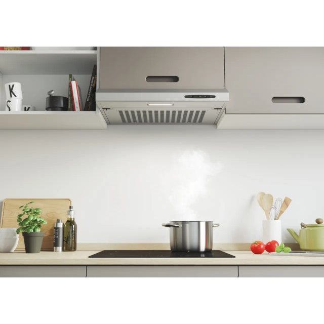 Candy CFT610/5S/1/UK 60cm Chimney Cooker Hood for Ducted/Recirculating Ventilation