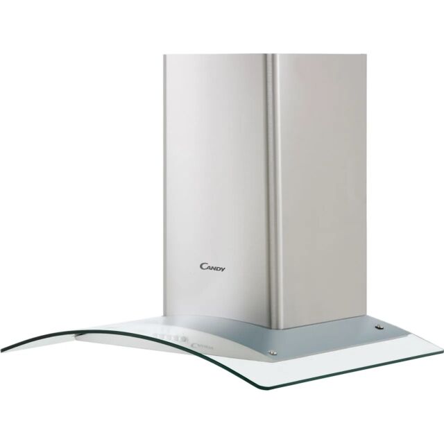 Candy CGM641X 60 Cm Chimney Cooker Hood - Stainless Steel / Curved Glass