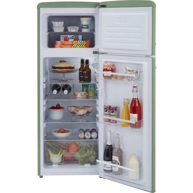 Cda BETTY MEADOW Compact 144Cm High 90/10 Fridge Freezer - Meadow Green