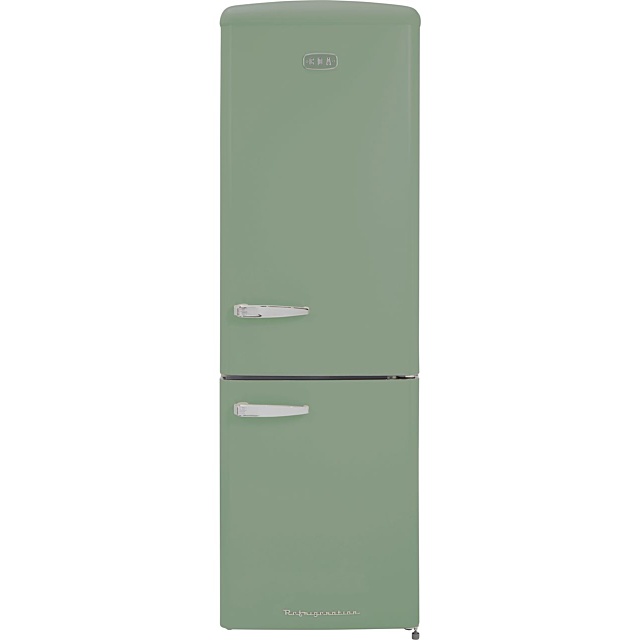 CDA Florence Meadow 199cm High 60/40 Frost Free Fridge Freezer - Meadow Green 