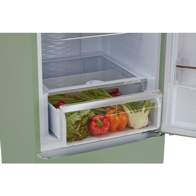CDA Florence Meadow 199cm High 60/40 Frost Free Fridge Freezer - Meadow Green 