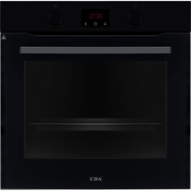 CDA SC050BL Built In Electric Single Oven and Pyrolytic Cleaning - Black 