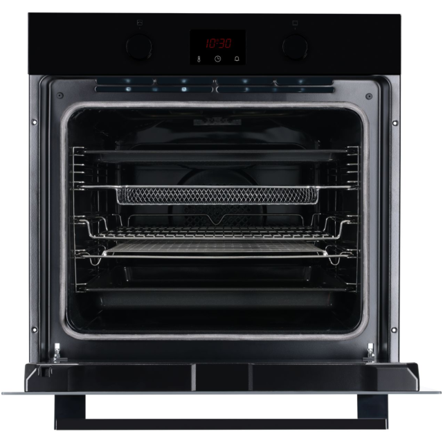 CDA SC050BL Built In Electric Single Oven and Pyrolytic Cleaning - Black 